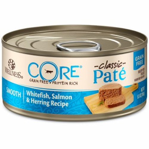 Wellness CORE Natural Whitefish, Salmon & Herring Pate Grain-Free Canned Cat Food