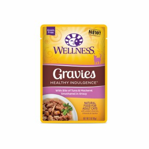 Wellness Healthy Indulgence Gravies with Tuna & Mackerel in Gravy Wet Cat Food Pouch