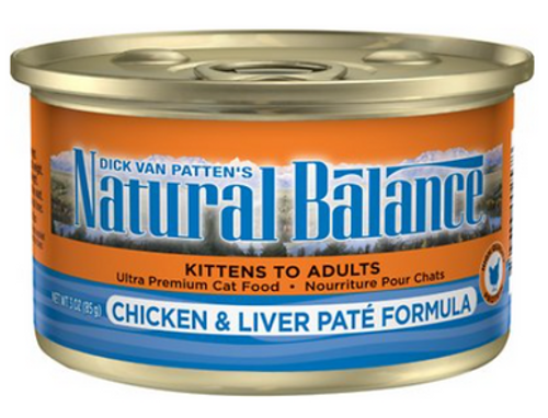 Natural Balance Original Ultra Chicken & Liver Pate Recipe Canned Cat Food