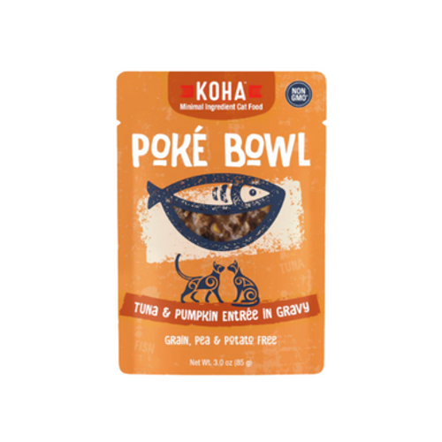Koha Poke Bowl Tuna & Pumpkin Entrée in Gravy for Adult Cats