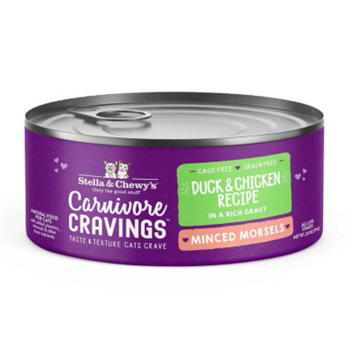 Stella & Chewy's Carnivore Cravings Minced Morsels Cage-Free Chicken & Duck Recipe Canned Cat Food