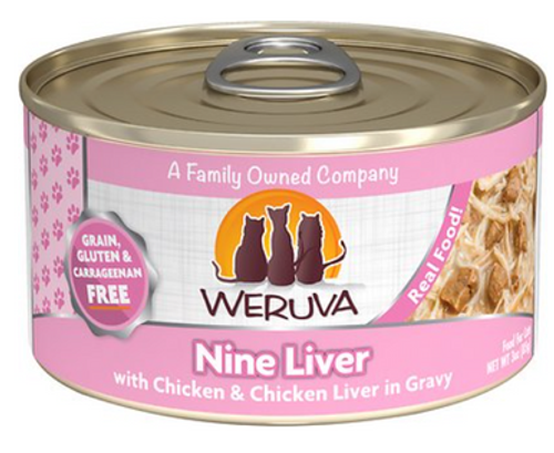 Weruva Nine Liver With Chicken & Chicken Liver In Gravy Grain-Free Canned Cat Food