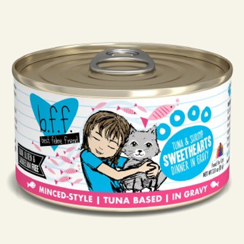 Weruva B.F.F. Tuna & Shrimp Sweethearts Dinner in Gravy Canned Cat Food