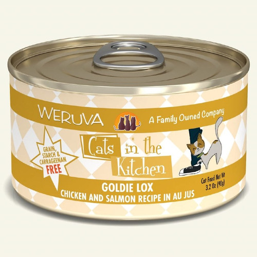 Weruva Cats in the Kitchen Goldie Lox Chicken & Salmon Au Jus Grain-Free Canned Cat Food