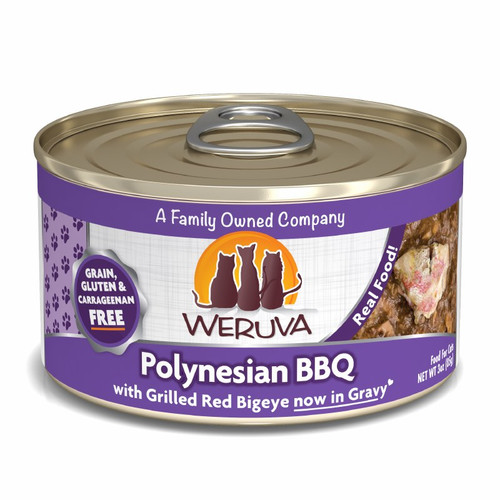 Weruva Polynesian BBQ with Grilled Red Bigeye in Gravy Grain-Free Canned Cat Food