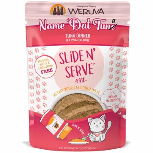 Weruva Slide N' Serve Name 'Dat Tuna Tuna Dinner Pate Grain-Free Cat Food Pouch