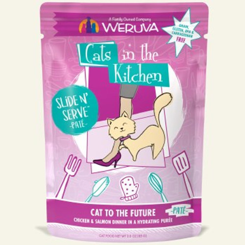 Weruva Cats in the Kitchen Cat to the Future with Chicken & Salmon Grain-Free Cat Food Pouch