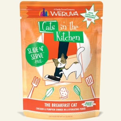 Weruva Cats in the Kitchen The Breakfast Cat with Chicken & Pumpkin Grain-Free Cat Food Pouch