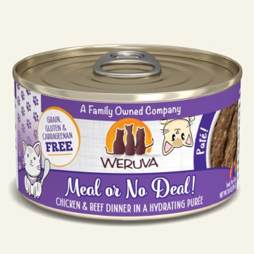 Weruva Classic Meal or No Deal! Chicken & Beef Pate Grain-Free Canned Cat Food