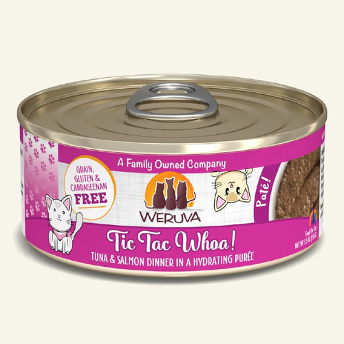 Weruva Classic Cat Tic Tac Whoa! Tuna & Salmon Pate Grain-Free Canned Cat Food