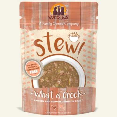 Weruva Classic Cat What a Crock Chicken & Salmon in Gravy Stew Cat Food Pouch