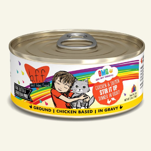 Weruva B.F.F. Oh My Gravy! Stir it Up Chicken & Salmon in Gravy Canned Cat Food