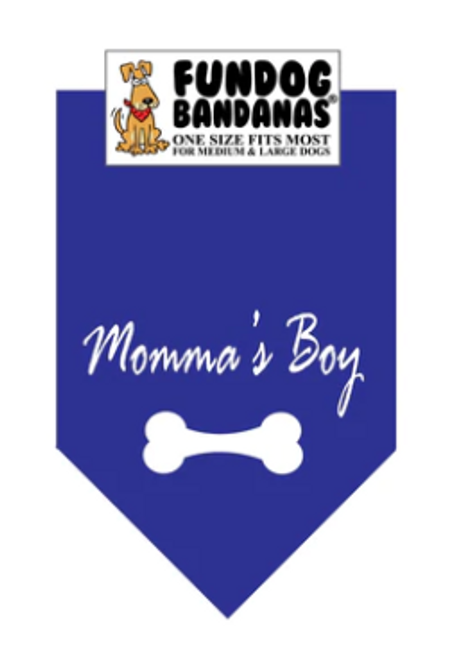 Fun Dog Bandanas Momma's Boy Pet Bandana 