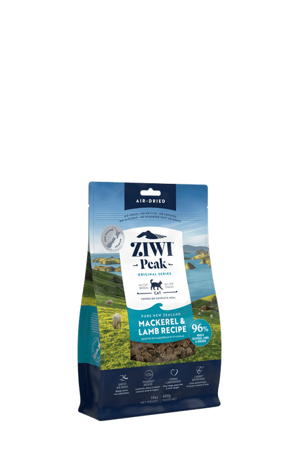 Ziwi Peak Air-Dried Pure New Zealand Mackerel & Lamb Recipe Cat Food 14 oz