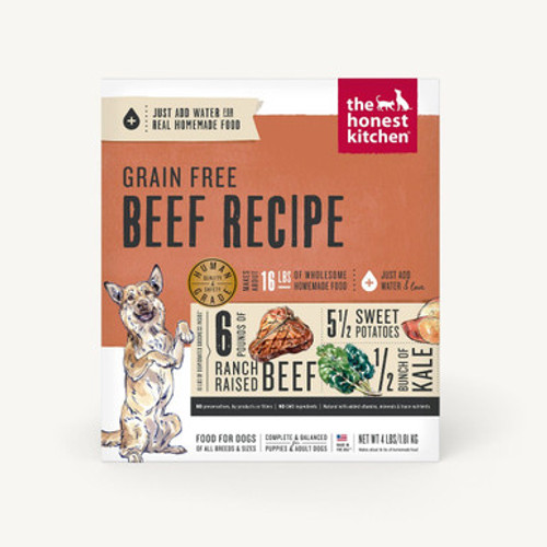 The Honest Kitchen Dehydrated Grain-Free Human Grade Beef Recipe Dog Food