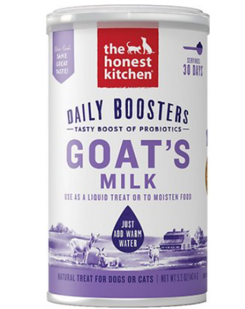 The Honest Kitchen Daily Boosters Instant Goat's Milk With Probiotics for Dogs & Cats 5.2 oz