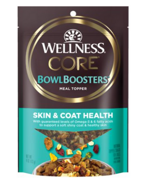 Wellness Core Bowl Boosters Skin & Coat Health Freeze-Dried Dog Food Topper 4 oz