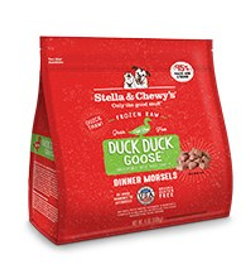 Stella & Chewy's Raw Duck Duck Goose Dinner Morsels Grain-Free Frozen Dog Food 4 lb