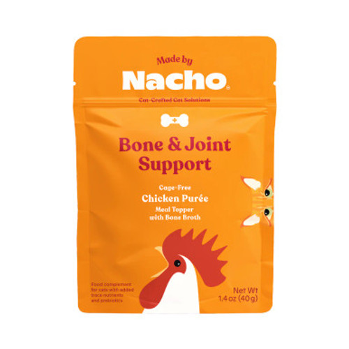 Made By Nacho Bone & Joint Support Cage-Free Chicken Puree Meal Topper with Bone Broth for Cats