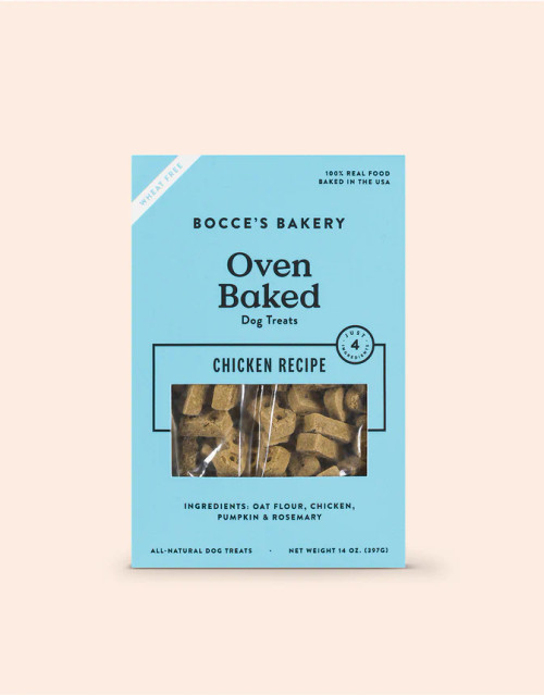 Bocce Wheat-Free Chicken Recipe Dog Treats 14 oz