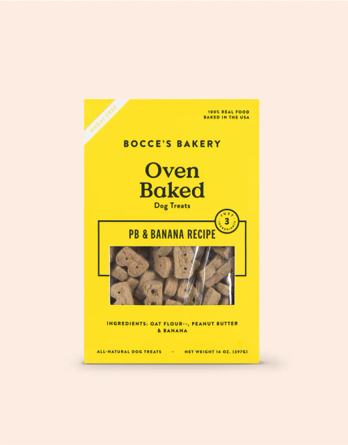 Bocce Wheat-Free PB & Banana Recipe Dog Treats 14 oz