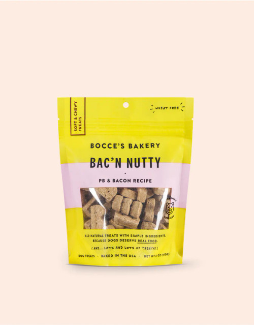 Bocce Bac'N Nutty Soft & Chewy Dog Treats 6 oz