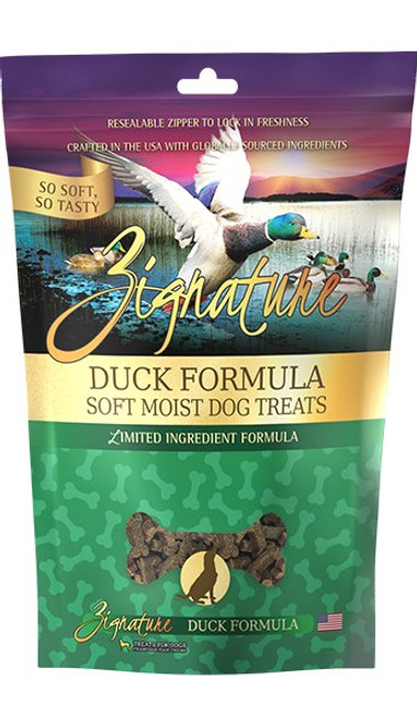 Zignature Duck Flavored Soft Dog Treats 4 oz