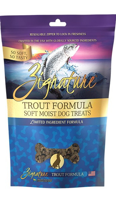 Zignature Trout Flavored Soft Dog Treats 4 oz