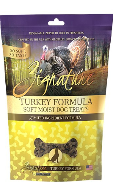 Zignature Turkey Flavored Soft Dog Treats 4 oz