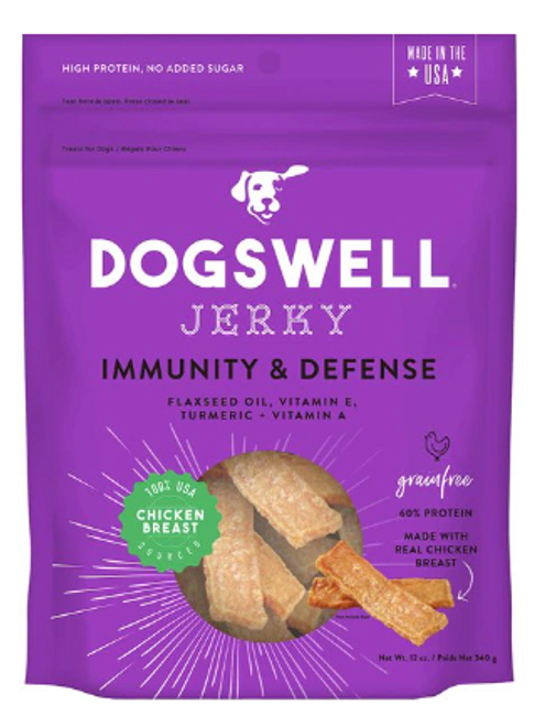 Dogswell Jerky Immune System Chicken Grain-Free Dog Treats