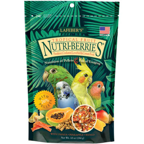 Lafeber's Tropical Fruit Nutri-Berries for Cockatiels 10 oz