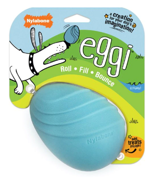 Nylabone Creative Play Eggi Interactive Exercise Ball Dog Toy up to 50 lbs