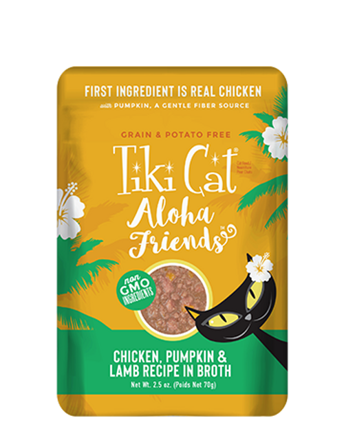 Tiki Cat Aloha Friends Chicken, Pumpkin & Lamb Recipe Wet Cat Food Pouch