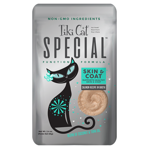 Tiki Cat Special Skin & Coat Recipe in Broth Mousse Wet Cat Food Pouch