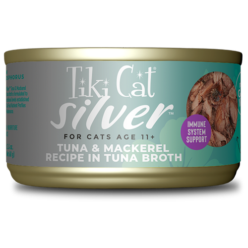 Tiki Cat Silver Whole Foods with Tuna & Mackerel Recipe Canned Cat Food