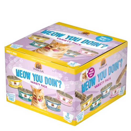 Weruva Classics Meow You Doin'? Variety Pack Wet Cat Food 3 oz/Case of 12