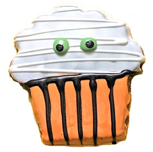 Pawsitively Gourmet Halloween Spooky Cupcake Dog Cookie 