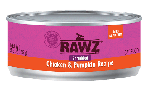 Rawz Chicken & Pumpkin Recipe Shredded Canned Cat Food