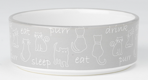 Petrageous Designs "Eat, Drink, Purr" Food Bowl  2 cup