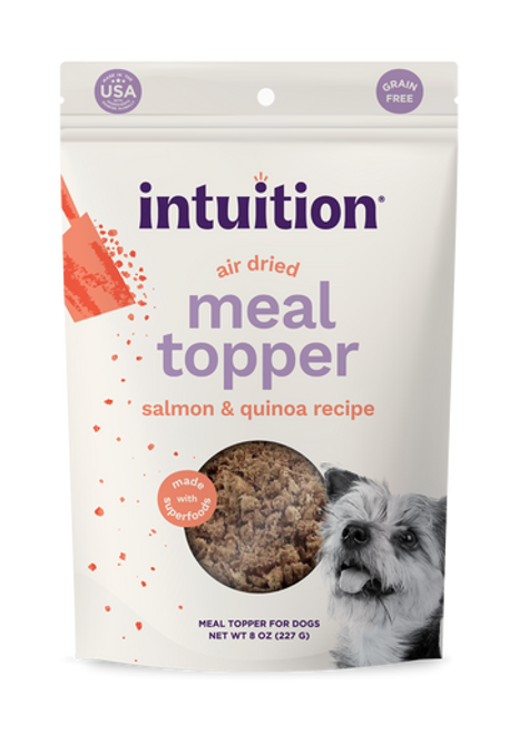 Intuition Grain-Free Salmon & Quinoa Recipe Air-Dried Meal Topper for Dogs 8 oz