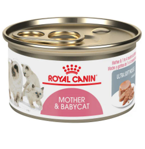 Royal Canin Mother & Babycat Ultra Soft Mousse in Sauce Canned Cat Food 12 ct