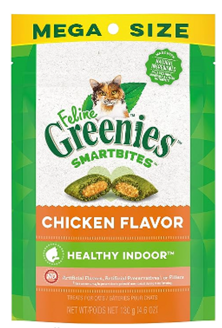 Greenies Feline Chicken Flavored Hairball Treats for Cats 4.6 oz