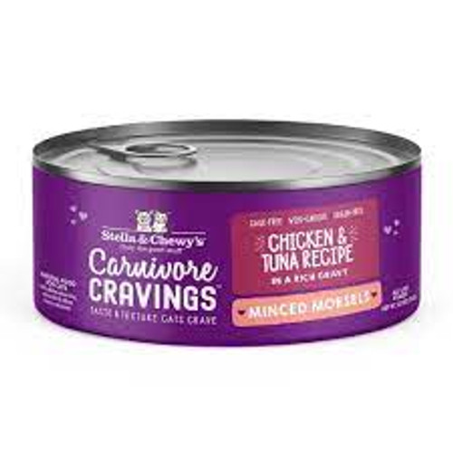 Stella & Chewy's Carnivore Cravings Minced Morsels Chicken & Tuna Recipe Canned Cat Food