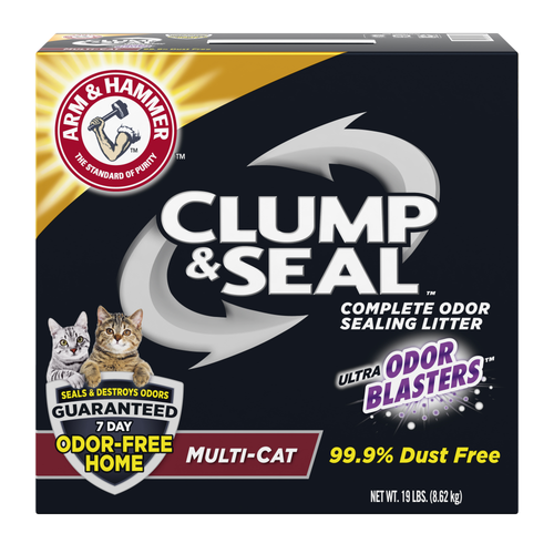 Arm & Hammer Clump & Seal Multi-Cat Clumping Clay Cat Litter