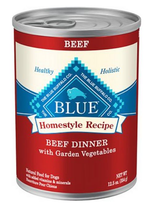Blue Buffalo Homestyle Recipe Beef Dinner With Garden Vegetables Canned Dog Food