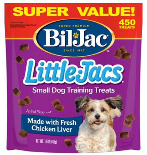 Bil Jac Little Jacs Small Dog Fresh Chicken Liver Treats 16 oz