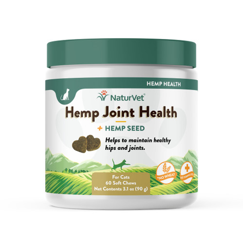 Naturvet Hemp Soft Chews Joint Supplement for Cats 60 ct