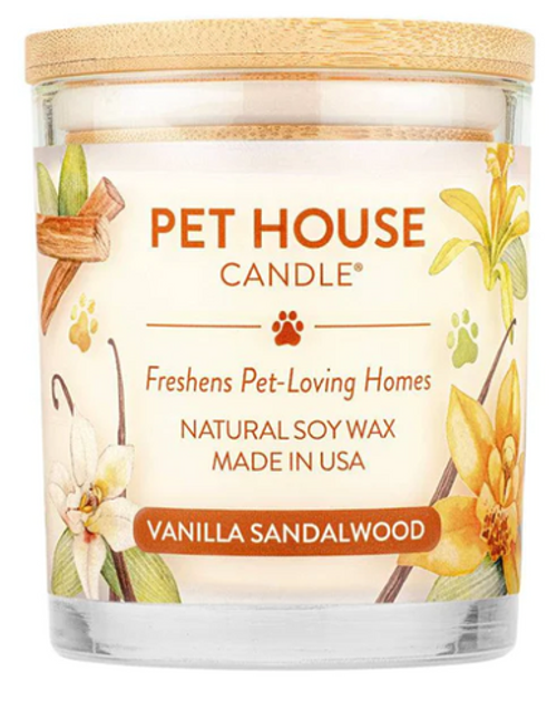 Pet House Vanilla Sandalwood Candle 9 oz