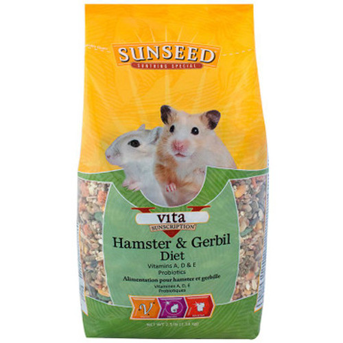 Sunseed Vita Sunscription Hamster And Gerbil Food 2.5 lb