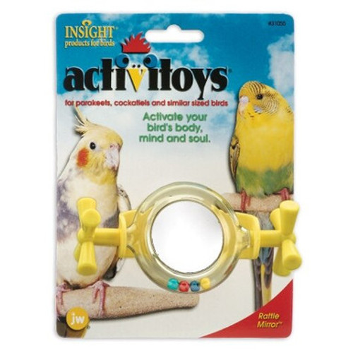 Jw Pet Insight Activitoy Rattle Mirror For Small Birds 